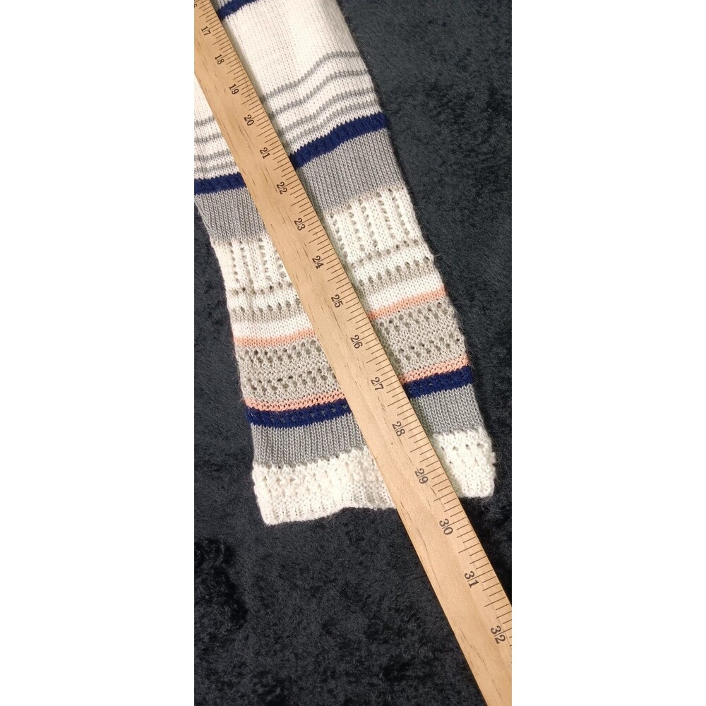 Altard State Open Fron Waterfall Cardigan Kimono Duster S Striped Tasseled Boho - Picture 9 of 10